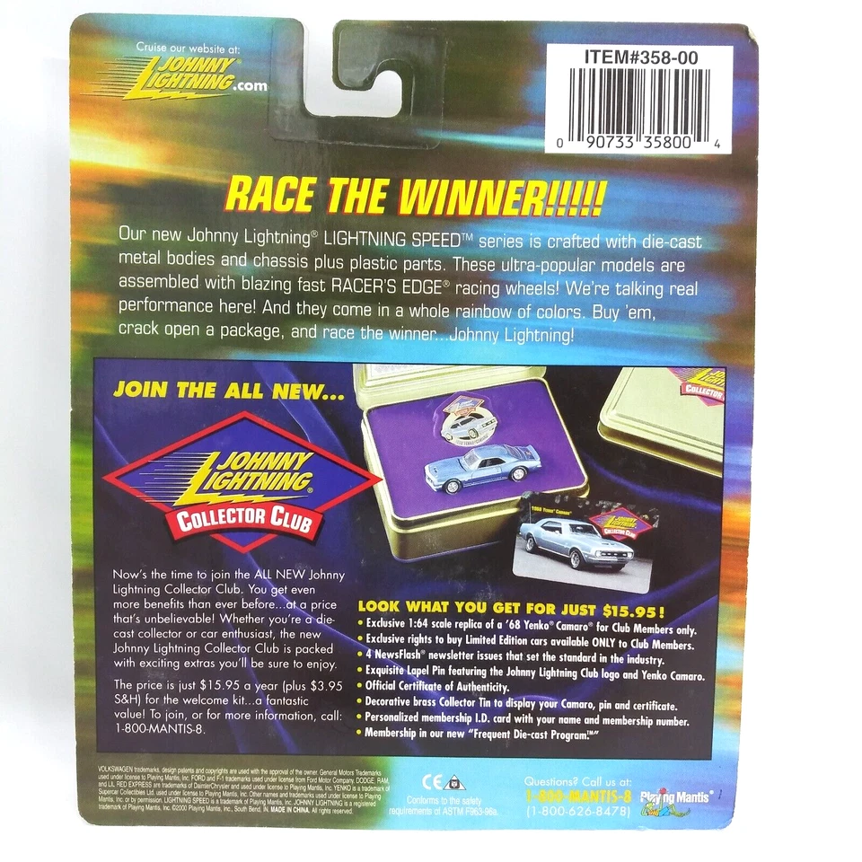 Johnny Lightning  Lightning Speed Racers Edge Wheels ‘62 Custom Thunderbird - Image 2 of 4