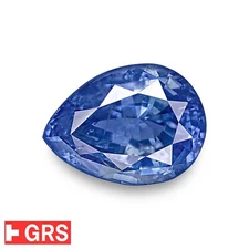 GRS, LOTUS & ICA Certified Blue Sapphire 6.40 Ct. CORNFLOWER Natural Untreated