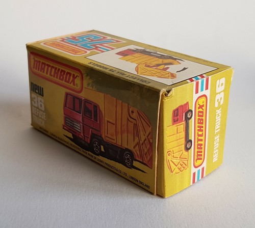 Matchbox Superfast N º 36 , Camión Basura Estupendo Mint / en Caja Estado - Imagen 9 de 9
