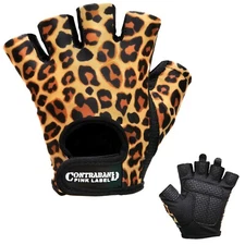 CLEARANCE 50% OFF Contraband Pink Label 5297 Leopard Print Lifting Gloves (PAIR)