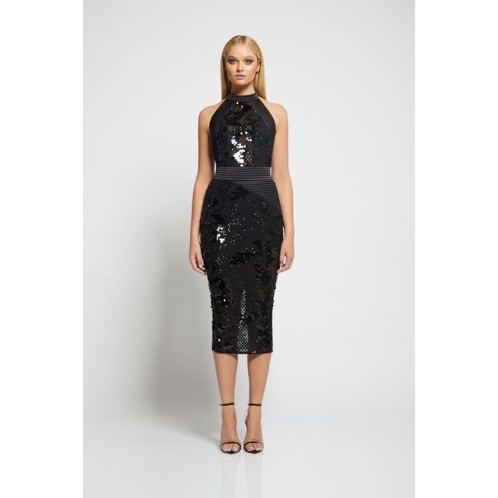 Zhivago ISCHIA MIDI dress black US2