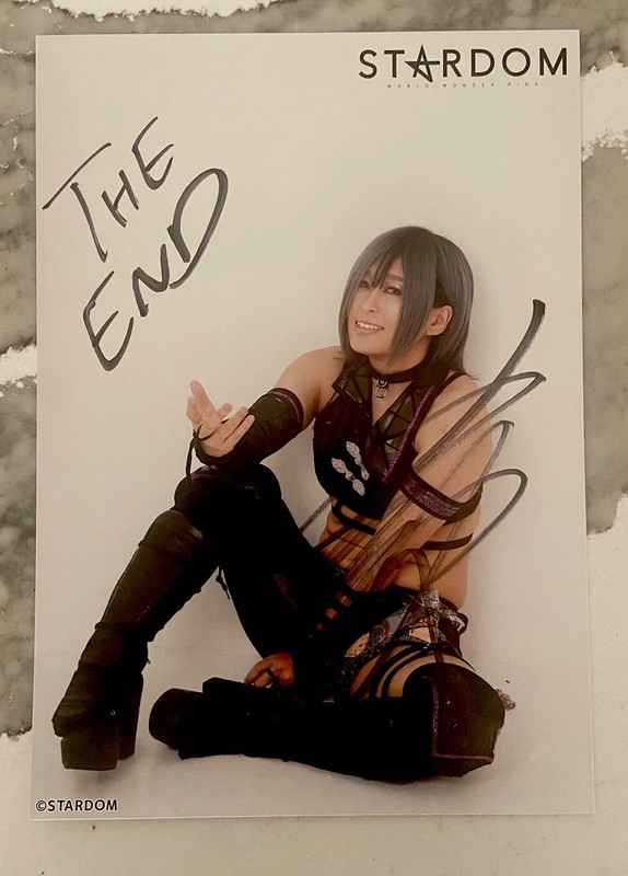 2021 STARDOM Konami Autographed Portrait OEDO TAI WWE AEW NJPW Marigold SLK