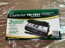 Dri-Mark Tri Test Counterfeit Bill Detector UV with Pen 7 x 4 x 2 1/2 351TRI