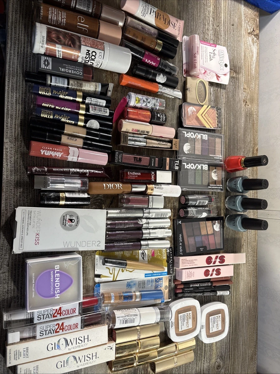 Lot De Maquillage Gemey Maybelline 76 Pièces - Neuf, Marques L'Oréal Et Autres