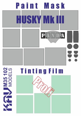 #ad 1:35 Window Tint Film Paint Mask for Husky Mk III Panda PH35014 $19.88