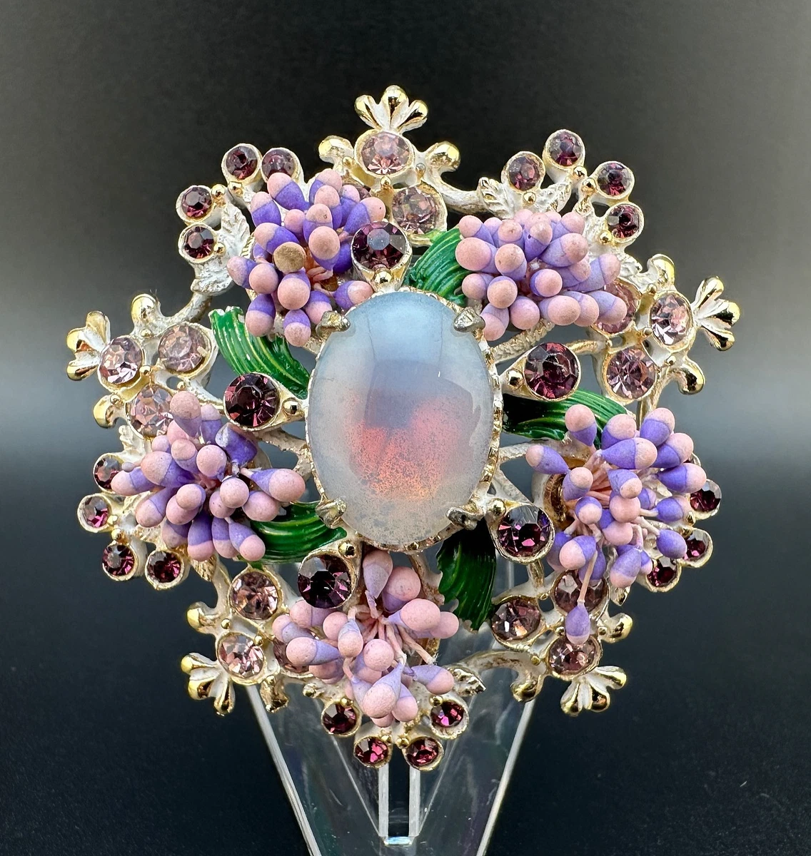 FLORENZA ブローチ カラフルストーン ヴィンテージ 25+ Florenza Signed Vintage & Antique Fashion Brooches & Pins for