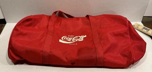 Vintage Coke a Cola Duffle Bag with Strap and Handles Light weight