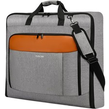 PUSLOM Garment Bags for Travel Large Suit Bag for Men Women Grey Carry on