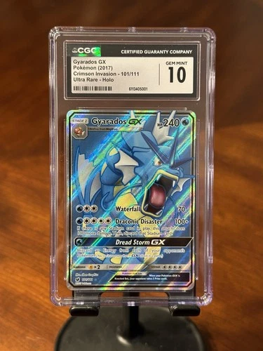 Gyarados GX (Full Art) 101/111 Sm-Crimson Invasion Holo CGC 10 Gem Mint
