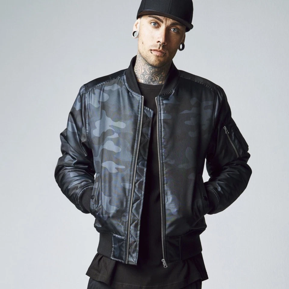 Urban Classics - Chaqueta de Aviación Piloto BOMBARDERO CAMUFLAJE BRILLANTE Foto 2 de 2