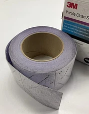 3M 30701 Hookit Purple Clean Sanding Sheet Roll, 600 Grade, 70mm X 12m 600 Grit