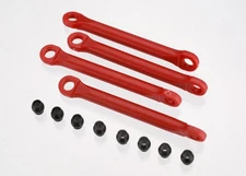 TRA7018 Traxxas Red Composite Push Rod Set with Hollow Balls (8)