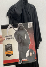 Grim Reaper Halloween Costume Adult Death Scary NO Sash/Scythe