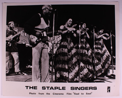 The Staple Singers Original 1971 Soul To Soul Promo Photo Vintage B/W Print