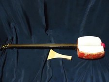 Nagauta Shamisen Japanese Traditional Musical Instrument with Bachi Set