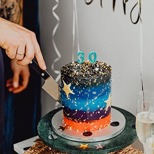 Number Candle Happy Birthday 3D Number Candles for Birthday Cake Party 4 Blue - Picture 7 of 7