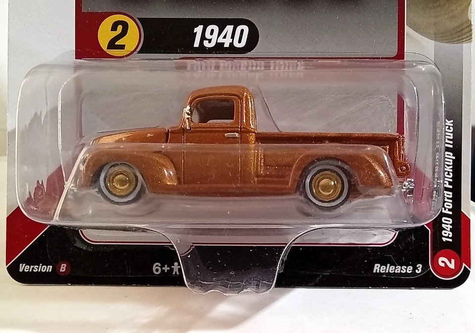 Racing Champions neuwertig 1940 Ford Pickup Truck Chase & Reg, 2 Stück Rarität - Bild 3 von 4