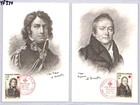 FRANCE Red Cross First Day *Larrey & Corvisart* MAXI-CARDS 1964 {samwells}YF334