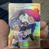 Pokemon TCG Full Art Trainer Holo Card Jessie and James 68/68 Hidden Fates - NM
