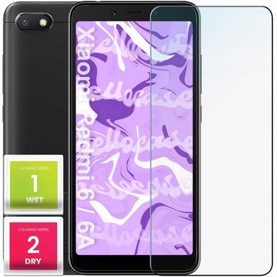 Glas Für Xiaomi Redmi 6A (Displayschutz, Schutzglas, 9H, Bildschirmschutz, 2.5D)