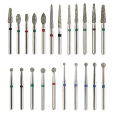 Dental Diamond Burs FG Round End Taper Football Surgical Long High Speed 856 850
