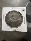 1937 Canada Silver Dollar Voyageur, KGVI