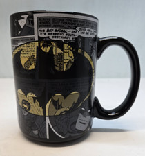BATMAN mug Comic Strip Coffee Black Cup DC Comics Zak Designs