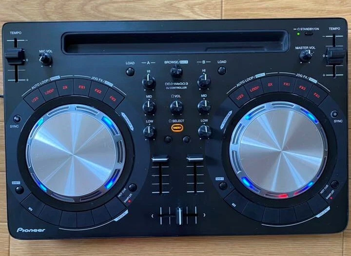 Pioneer DDJ-WEGO3-K Black Compact DJ Dual Deck Controller USB bus 