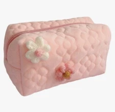 2 Travel Toiletry Bag Cosmetic Pouch for Travel Floral Soft Travel Makeup Bag