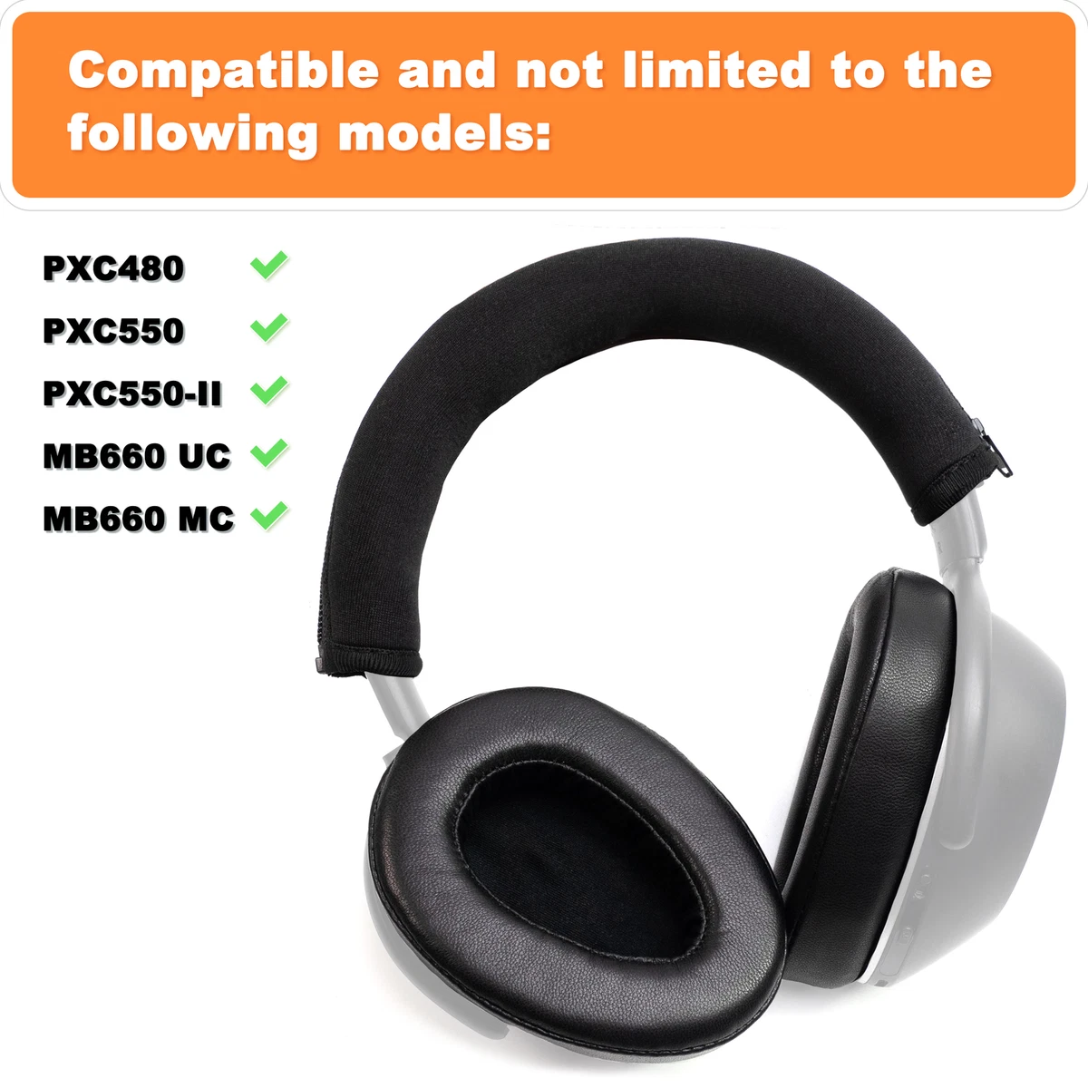 Lambskin Ear Pads Headband Cover For Sennheiser PXC480 PXC 550 II