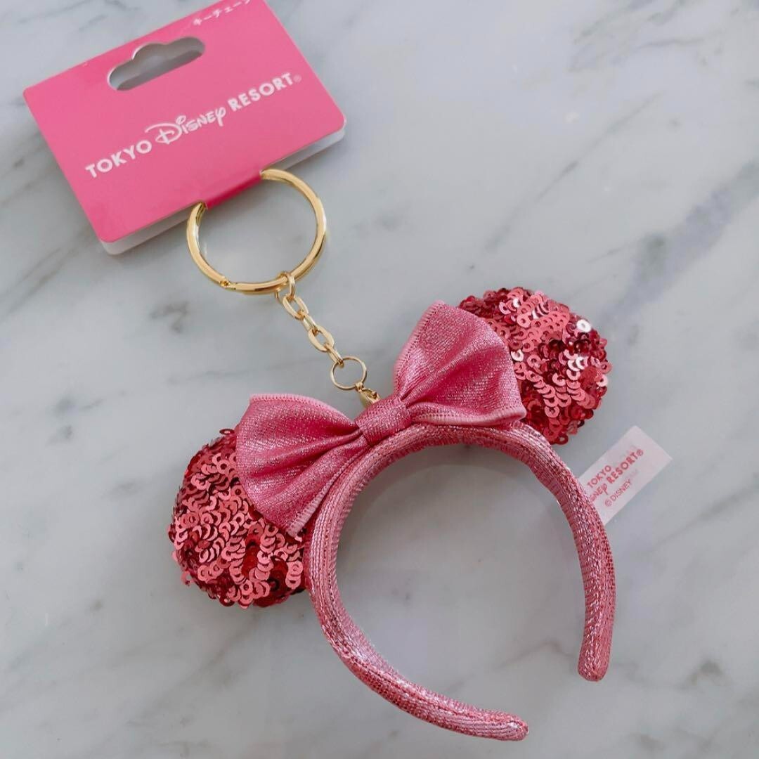 NWOT Tokyo Disney 40 Pink Ombré  Sequin Mickey Minnie Mouse Ears Headband Tokyo Disney Resort Limited Minnie Mouse Sequin Mouse Ears  main image 2