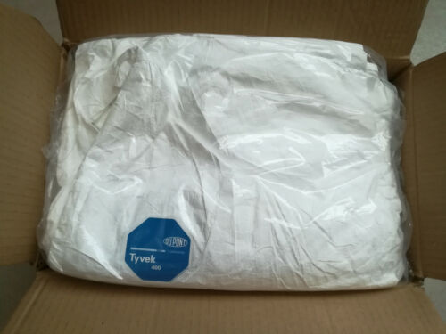 Case of 25 DuPont Tyvek, TY127S, Protective Safety Coverall with Hood, Size L - Picture 4 of 4