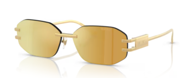 Versace Yellow Gold Womens Sunglasses Amazon.com: Versace Unisex Sunglasses Gold Frame, Clear  main image 3