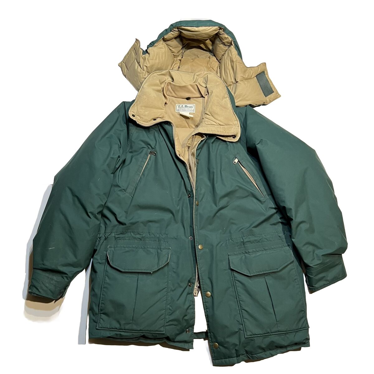 Vintage LL BEAN PARKA MAINE WARDENS Gortex Down USA Green Vintage LL BEAN PARKA MAINE WARDENS Gortex Down USA Green