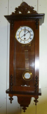 Wanduhr, Pendeluhr, Regulator, Gründerzeit, revidiert, Lenzkirch oder ähnlich