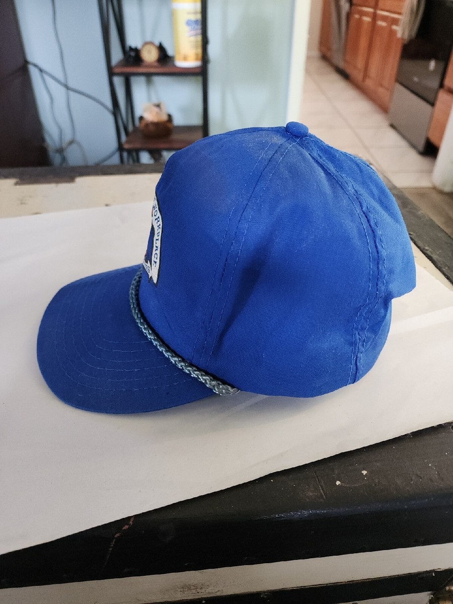 Vintage OTTO Blue Rope Zipback Hat Creating Safe Workplace