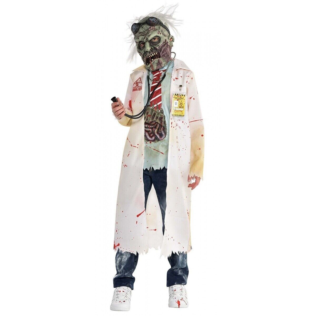 Dr Zombie Costume Halloween Fancy Dress Medium 8-10 | eBay