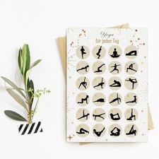 Postkarte  YOGA HELL Yogaübungen für jeden Tag DIN A6