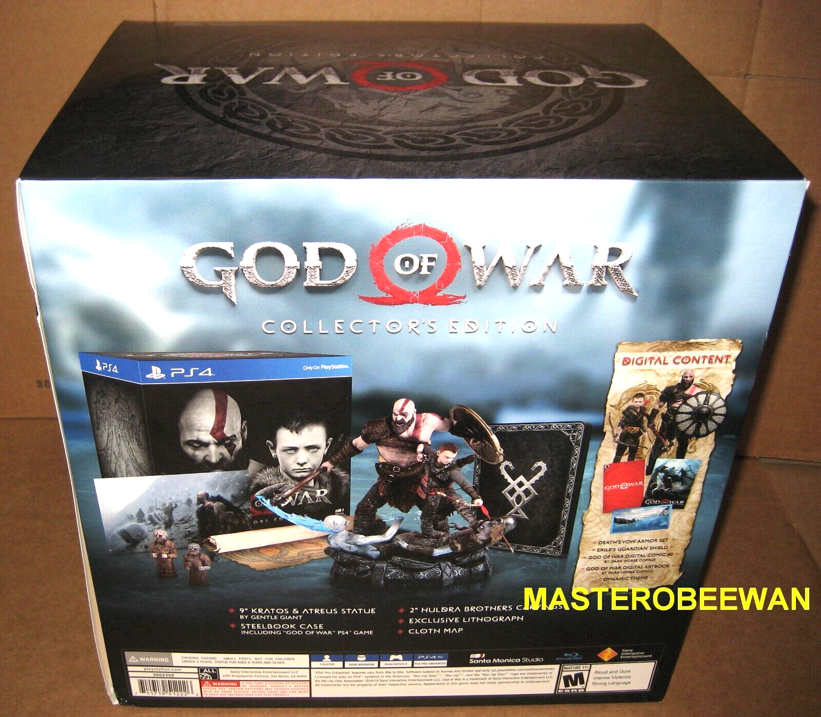 God of War: Collector's Edition (Sony PlayStation 4 PS4, 2018) New Sealed  885370601237