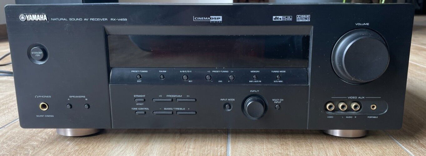 Yamaha RX-V459 Digital 6.1 AV Receiver 235W schwarz mit Anleitung, Fernbedienung