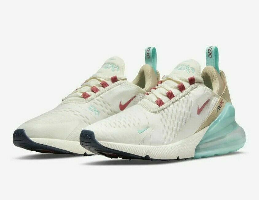 NEW Air Max 270 Women's Size 10.5 Sail/Archaeo Pink-Copa