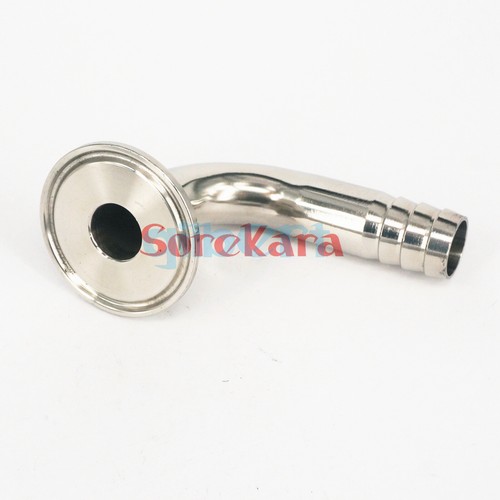 1.5" 2" Tri Clamp x 19-102mm Hose Barbed 304 Stainless Sanitary Elbow Fittings - Picture 20 of 50