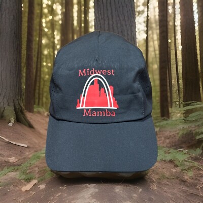Midwest Mamba Baseball Football All In Motion Black Baseball Cap St Louis MO
