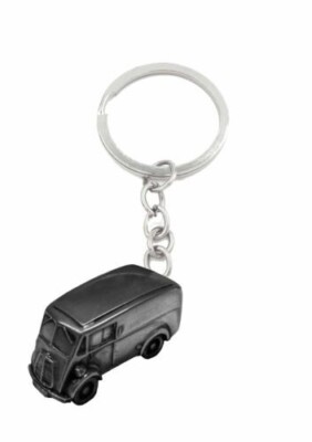 Kleiner englischer J-Typ Van Ref168 SCHWARZ 3D Split-Ring Schlüsselring VOLLAUTO