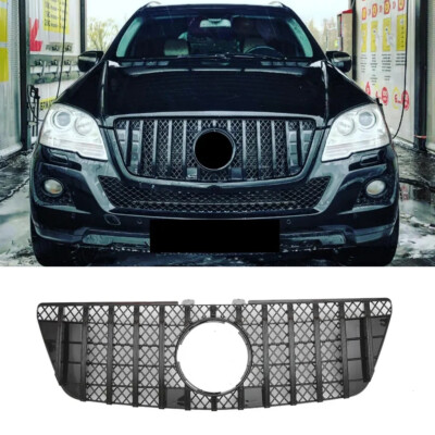 For Mercedes Benz W164 2009-2011 ML350 ML500 ML550 Front Grille Black Mesh Grill