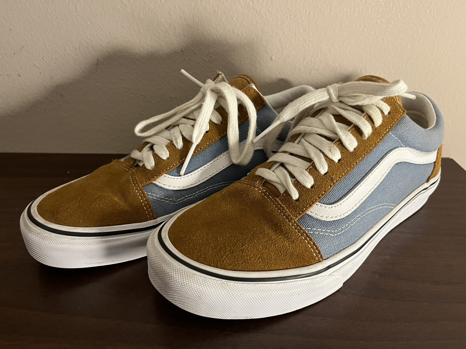 Sneaker pony Vans Oldol Skooliche classi grigi don 9 5o u 8lu marrone