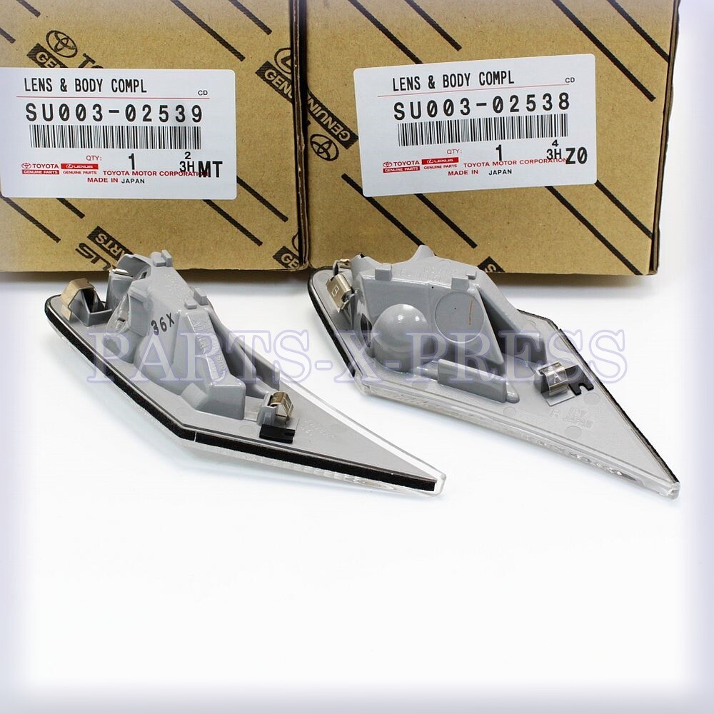 OEM TOYOTA GT86 SCION FR-S SUBARU BRZ FRONT SIDE MARKER CLEAR LENS SET RH & LH