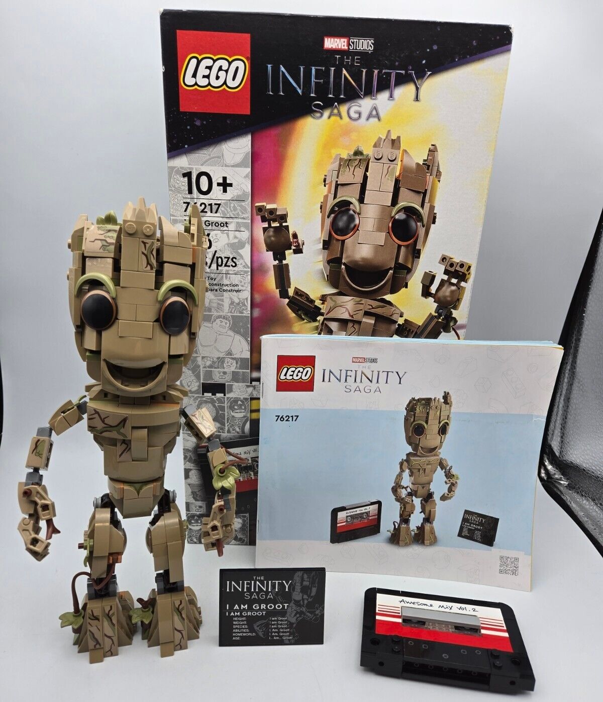 LEGO Marvel Infinity Saga Avengers I am Groot Set 76217 Complete w Box Guardians