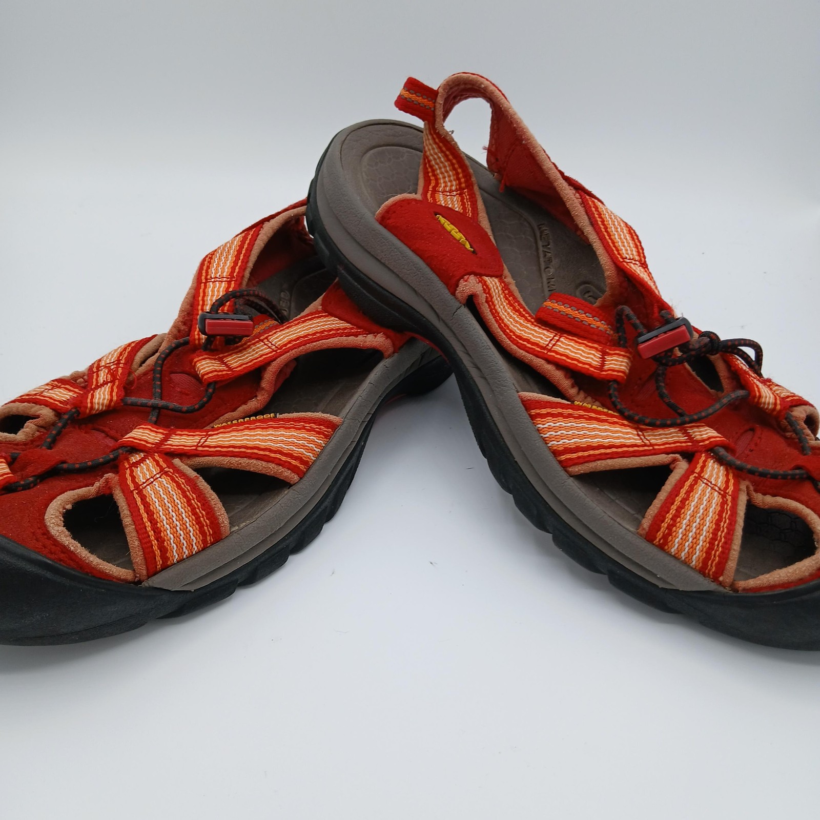 Scarpe Keen donna taglia 8 rosso arancione impermeabili sandali outdoor escursionismo acqua