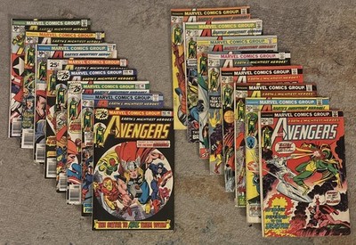 Lot of 15 Avengers Bronze Age Comics Keys Mid Grade Marvel Keys 116 117 ...